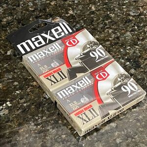 Maxell XLII 90 Audio Cassette Tapes Two-Pack